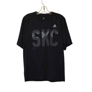 SKC Sporting Kansas City Adidas Navy Blue T Shirt Medium